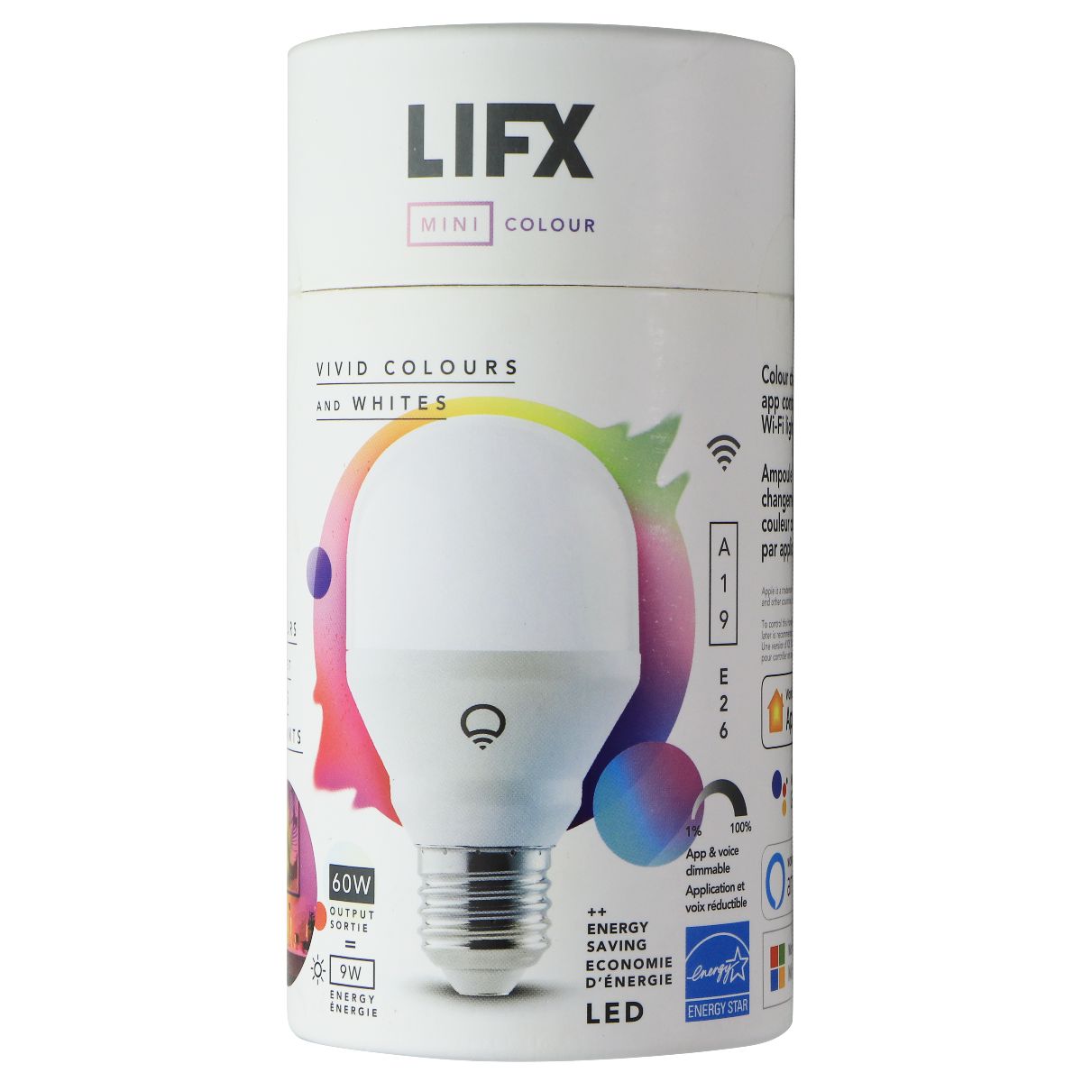 LIFX Mini Colour - Vivid Colours and Whites (60W) LED Bulb Home Improvement - Other Home Improvement LIFX - Simple Cell Bulk Wholesale Pricing - USA Seller