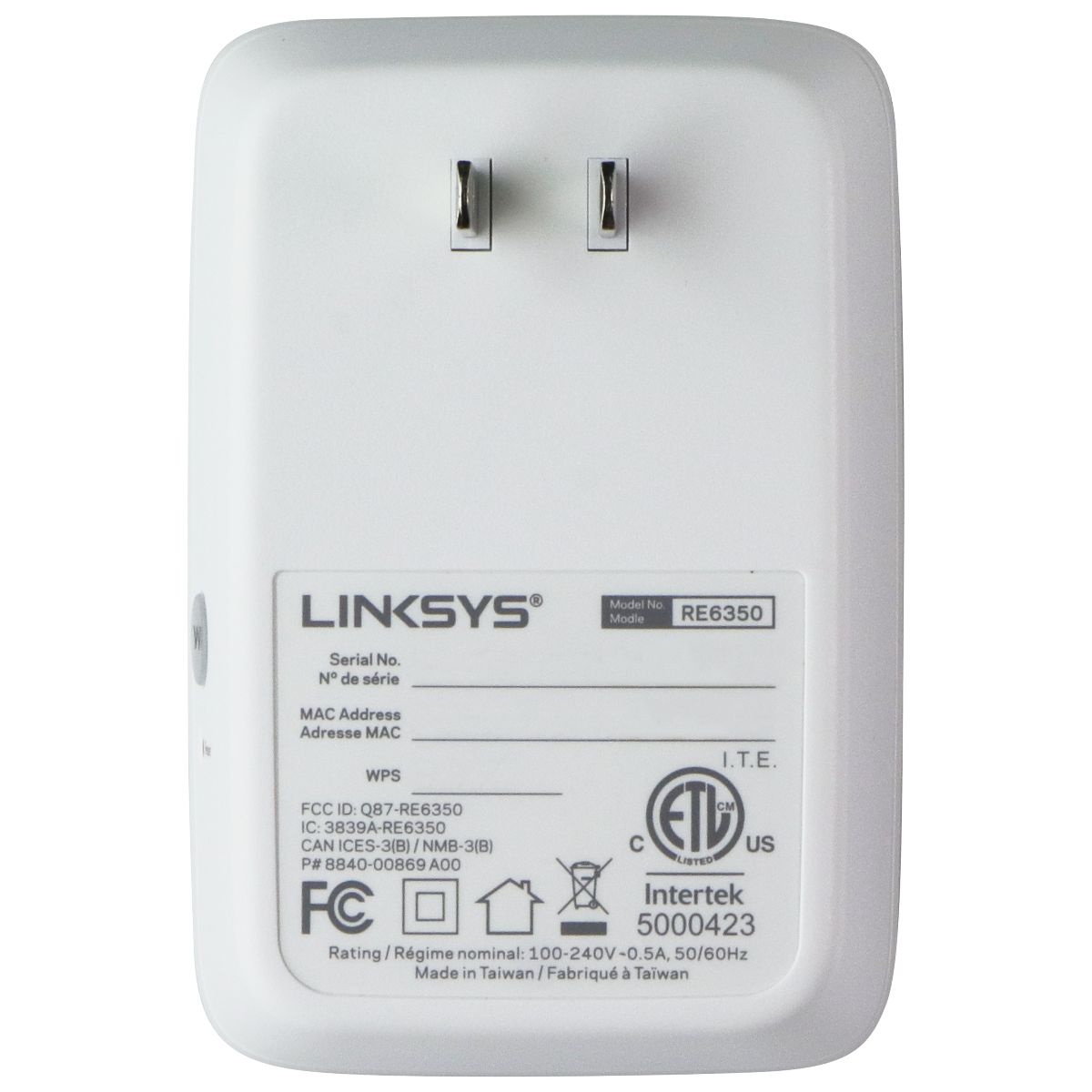 Linksys Boost WiFi Range Extender AC1200 - White (RE6350) Networking - Boosters, Extenders & Antennas Linksys - Simple Cell Bulk Wholesale Pricing - USA Seller