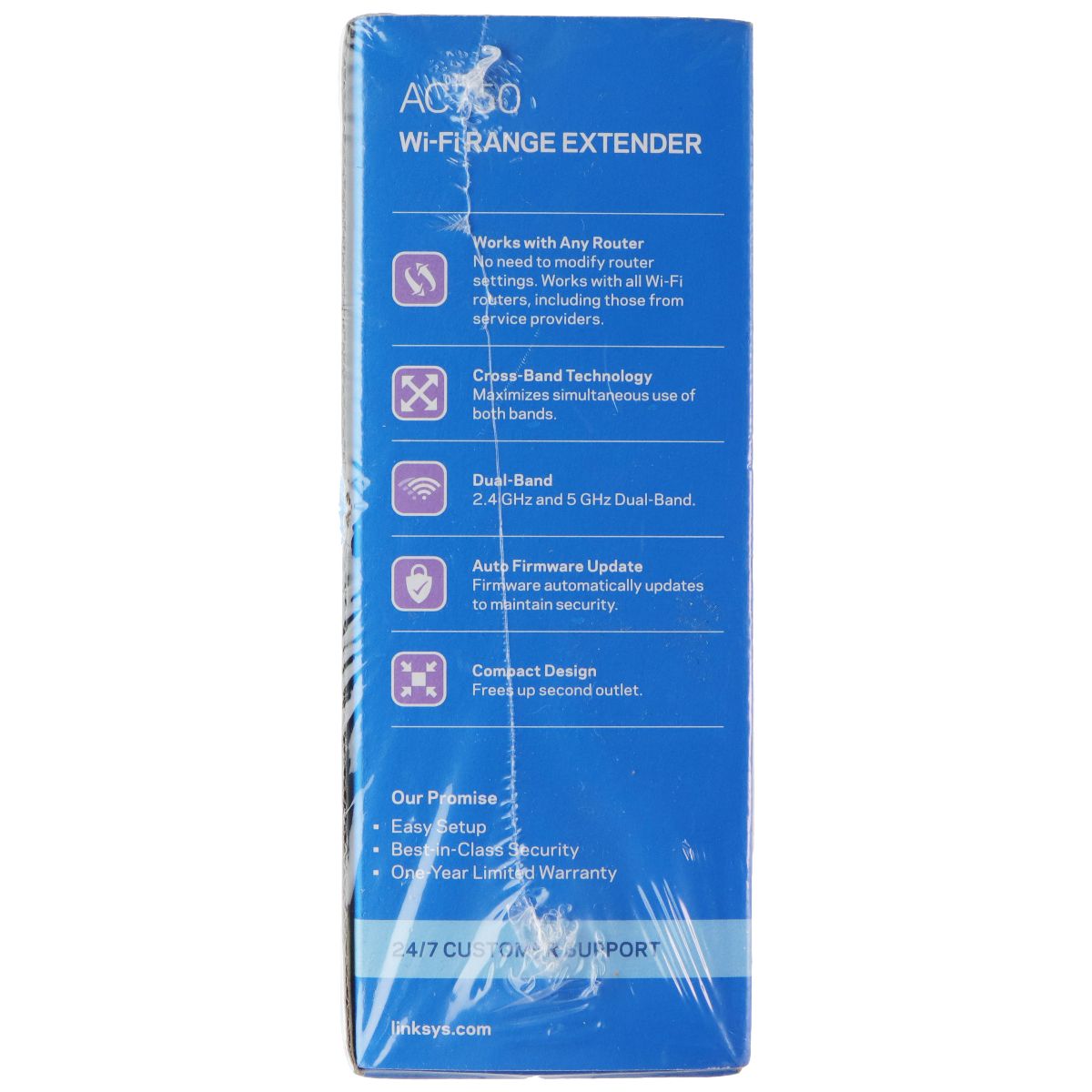 Linksys RE6250 (AC750) Dual-Band Wi-Fi Extender - White Networking - Wireless Wi-Fi Routers Linksys - Simple Cell Bulk Wholesale Pricing - USA Seller