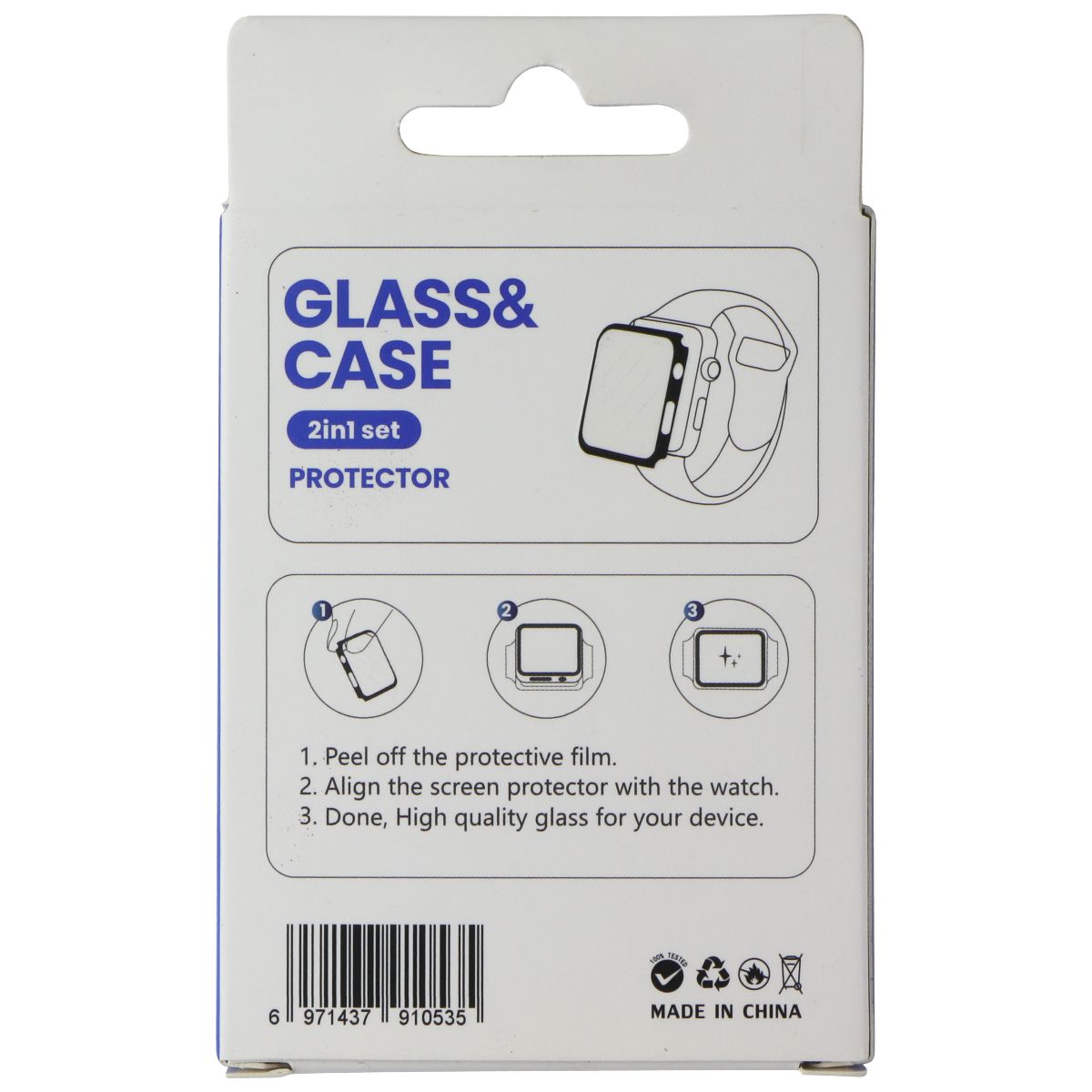 Lito S+ Glass & Case (2 in 1 Set) for Apple Watch Series 7 (45mm) - Red Smart Watch Accessories - Smart Watch Cases LITO - Simple Cell Bulk Wholesale Pricing - USA Seller