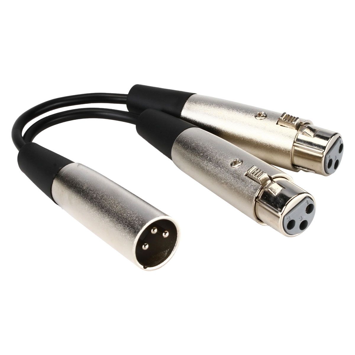 Livewire Essential Y Cable XLR Male to Dual XLR Female - 6 inch
