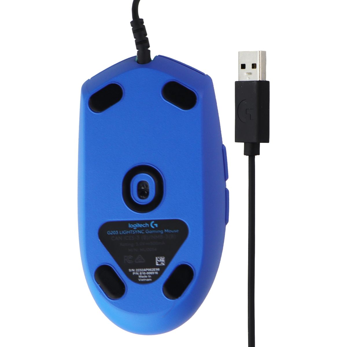 Logitech G203 LIGHTSYNC Wired RGB Gaming Mouse - Blue Keyboards/Mice - Mice, Trackballs & Touchpads Logitech - Simple Cell Bulk Wholesale Pricing - USA Seller