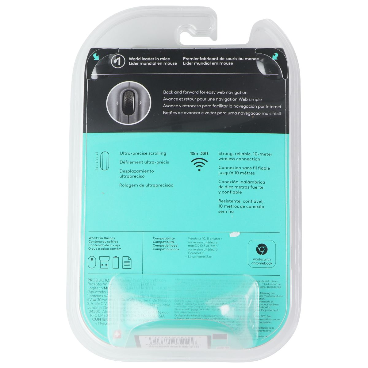 Logitech M325S Compact Portable Wireless Mouse - Light Silver/Black Keyboards/Mice - Mice, Trackballs & Touchpads Logitech - Simple Cell Bulk Wholesale Pricing - USA Seller