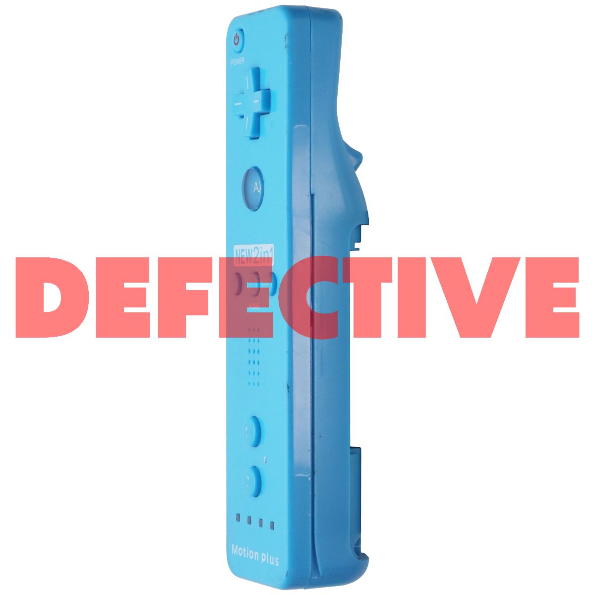 Generic 2in1 Motion Plus Gaming Controller for Nintendo Wii - Blue