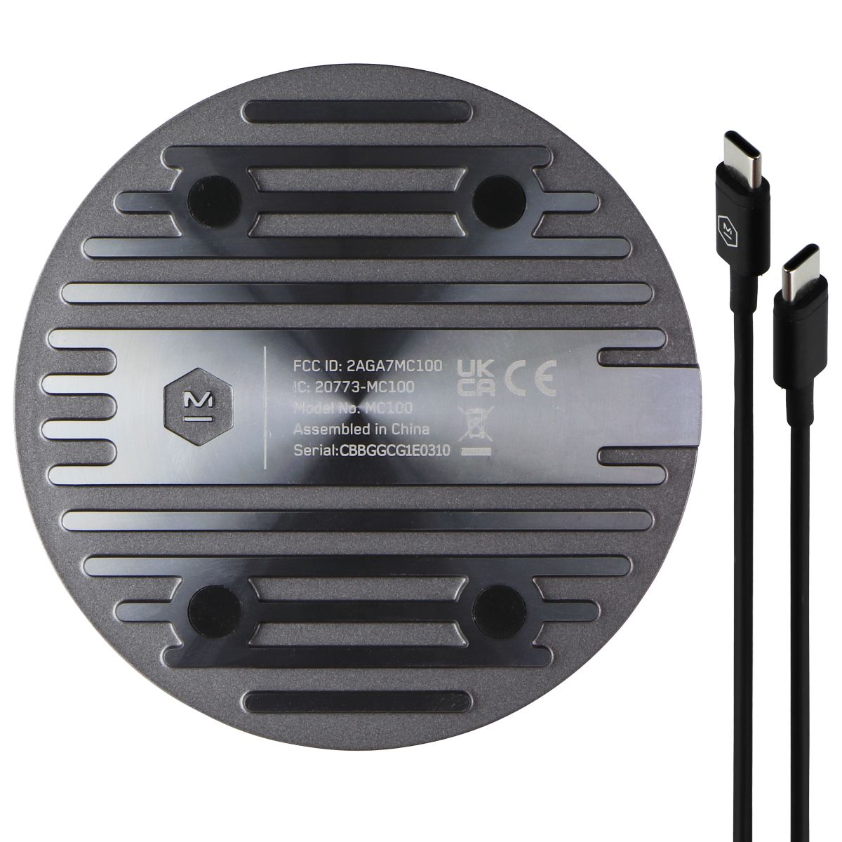 Master & Dynamic MC100 Wireless Charging Pad for MW08 Sport Earphones - Black Cell Phone - Chargers & Cradles Master & Dynamic - Simple Cell Bulk Wholesale Pricing - USA Seller