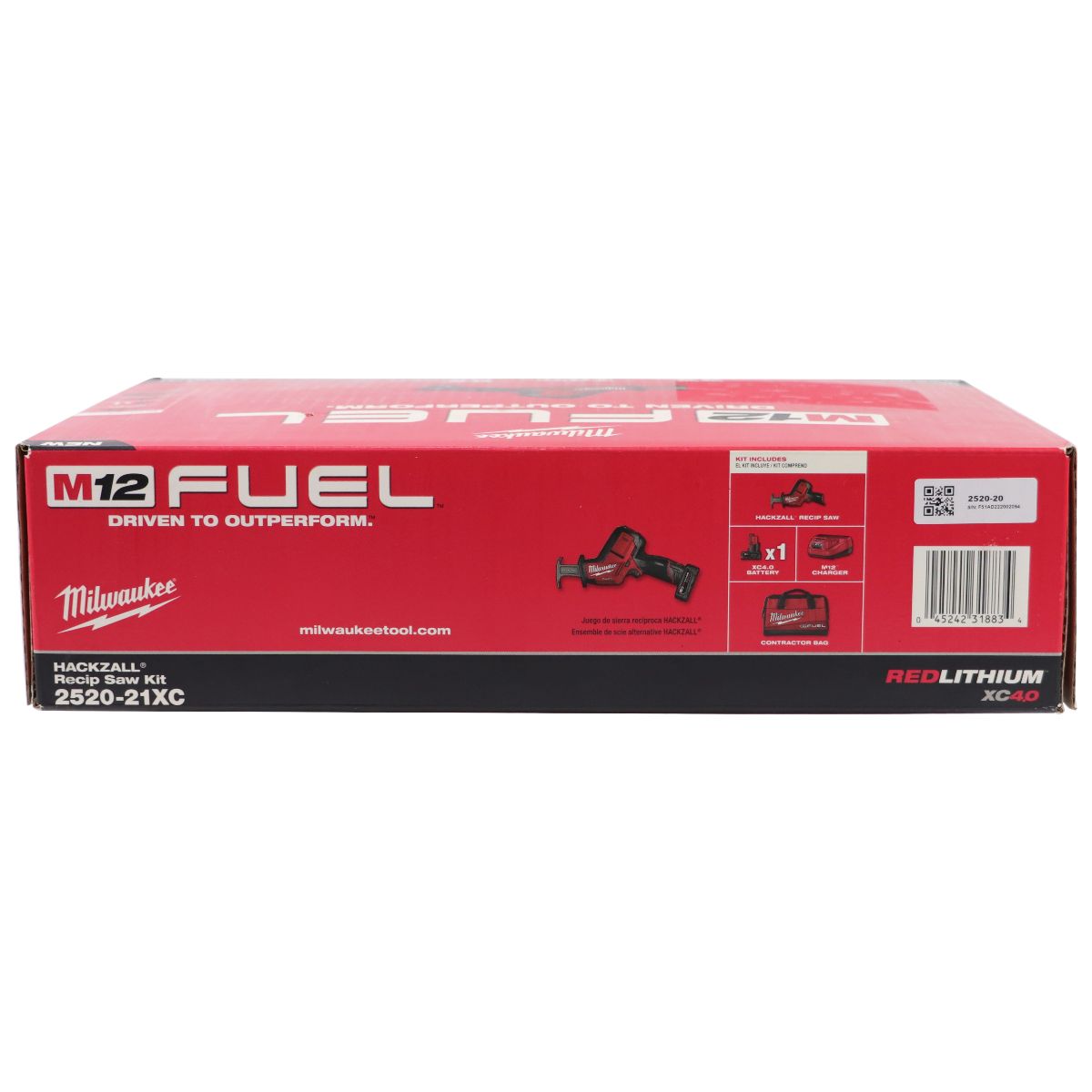 Milwaukee M12 FUEL Hackzall Reciprocating Saw Kit 2520-21XC 12V 4.0Ah Battery