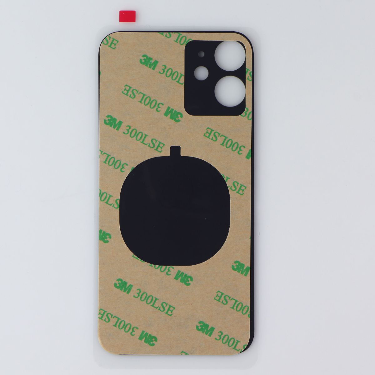 Repair Part - Back Glass for Apple iPhone 12 Mini (A2176) - Black with Logo