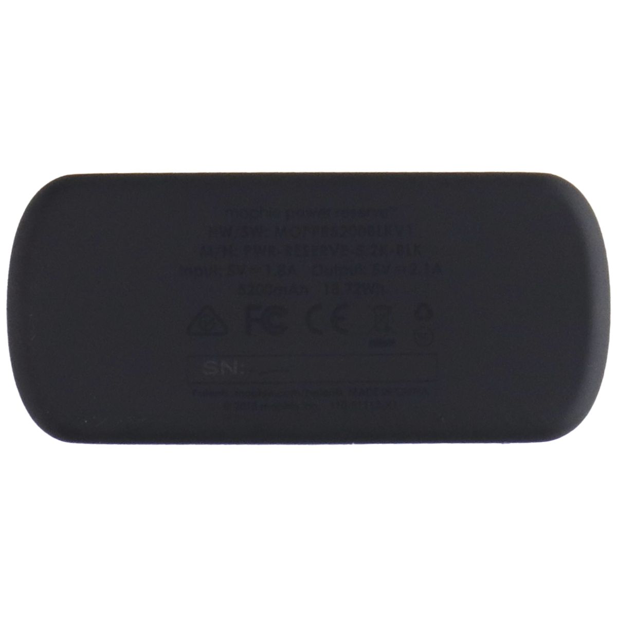 Mophie Power Reserve 2600mAh Compact External Battery - Matte Black Cell Phone - Chargers & Cradles Mophie - Simple Cell Bulk Wholesale Pricing - USA Seller