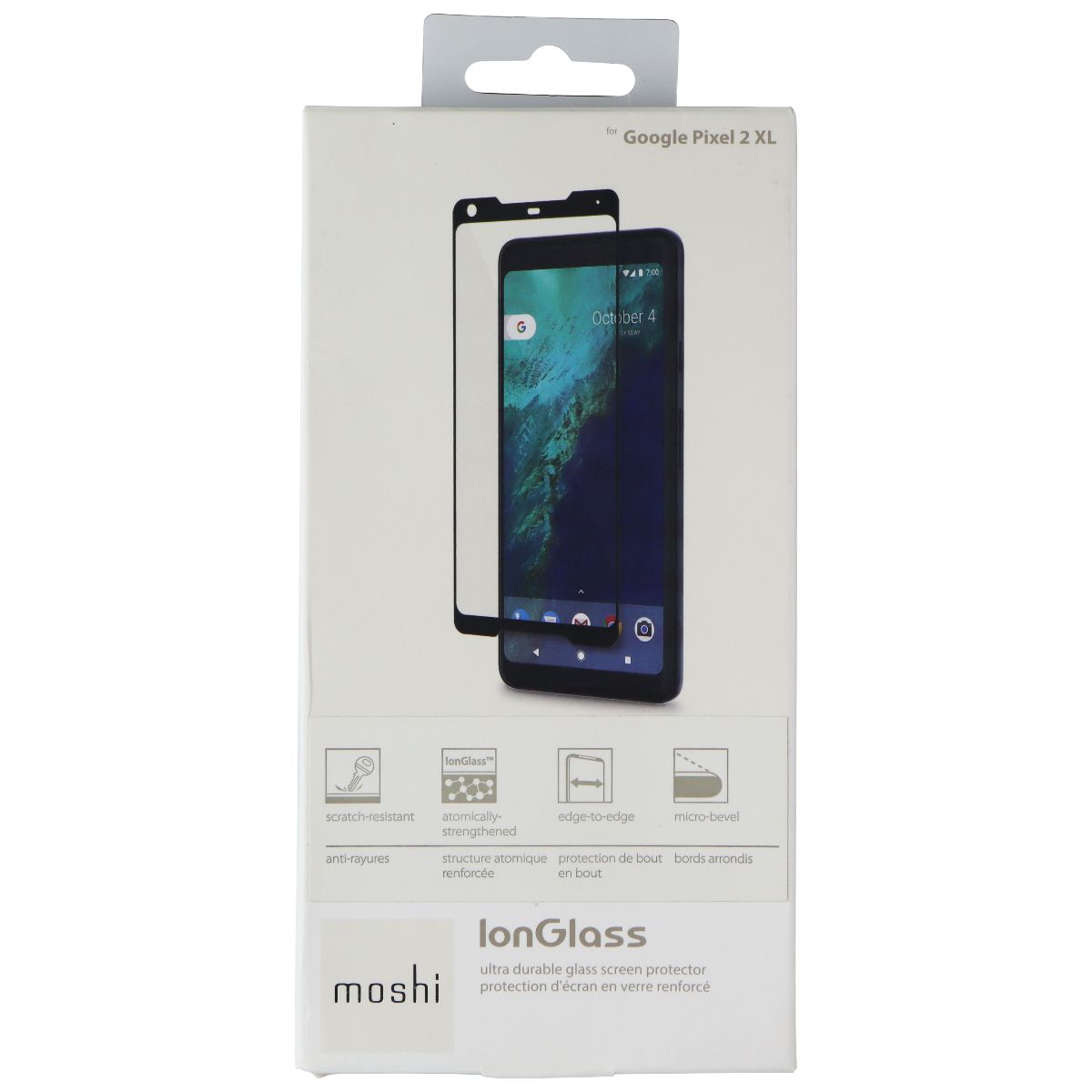 Moshi IonGlass Screen Protector for Google Pixel 2 XL Cell Phone - Screen Protectors Moshi - Simple Cell Bulk Wholesale Pricing - USA Seller