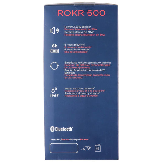 Motorola Sound ROKR 600 30W IP67 Wireless Portable Speaker - Black iPod, Audio Player Accessories - Audio Docks & Mini Speakers Motorola - Simple Cell Bulk Wholesale Pricing - USA Seller