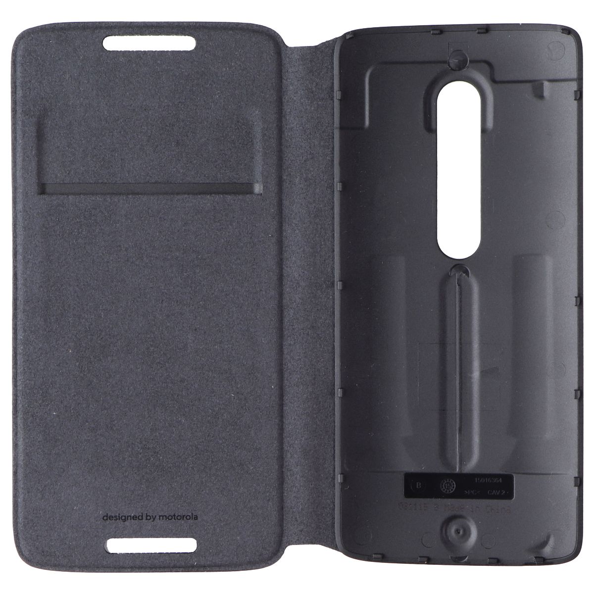 Motorola Flip Shell for Motorola Moto X Play - Black Cell Phone - Cases, Covers & Skins Motorola - Simple Cell Bulk Wholesale Pricing - USA Seller