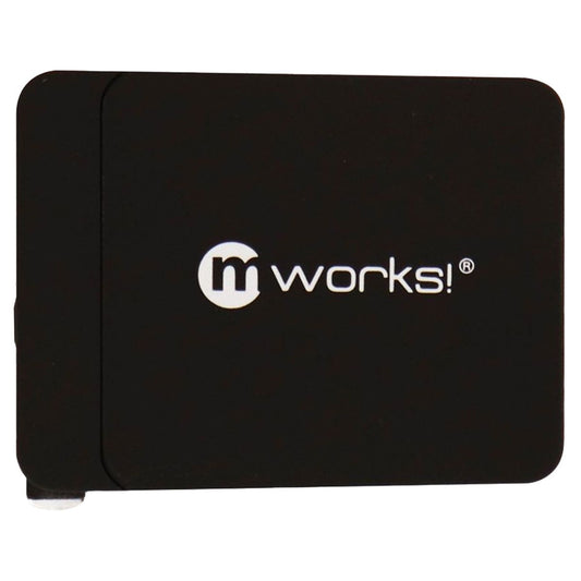 mWorks mPower 6 Foot Flat Sync/Charge USB-C Cable w/ Qualcomm 3.0 Adapter Black Cell Phone - Chargers & Cradles mWorks! - Simple Cell Bulk Wholesale Pricing - USA Seller