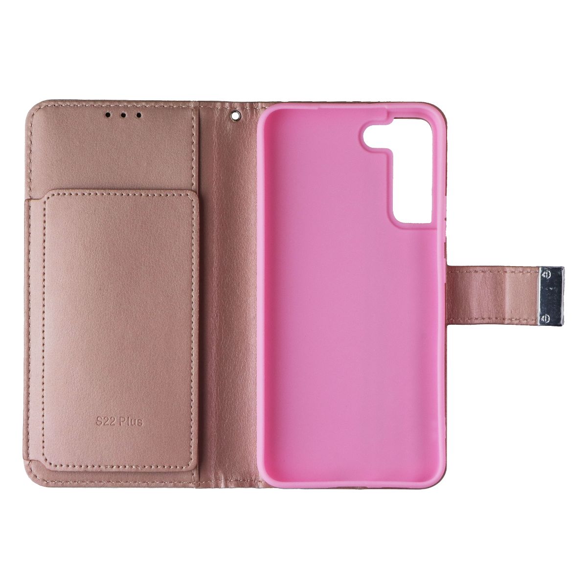 Mybat MyJacket Wallet Case for Samsung Galaxy (S22+) - Rose Gold Leather Cell Phone - Cases, Covers & Skins MyBat - Simple Cell Bulk Wholesale Pricing - USA Seller