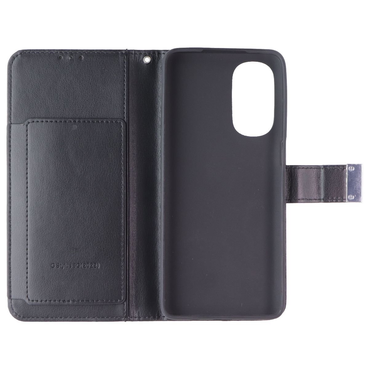 MyBat MyJacket Wallet Case for Motorola Moto G Stylus (2022) - Black Cell Phone - Cases, Covers & Skins MyBat - Simple Cell Bulk Wholesale Pricing - USA Seller