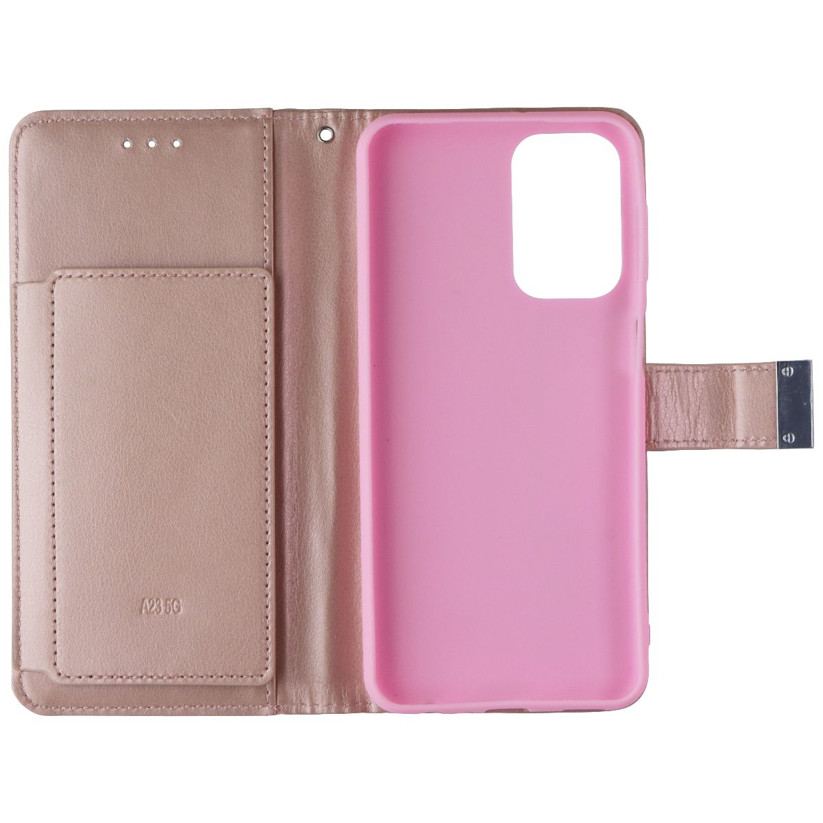 Mybat MyJacket Wallet Case for Samsung Galaxy A23 5G - Pink Leather Cell Phone - Cases, Covers & Skins MyBat - Simple Cell Bulk Wholesale Pricing - USA Seller