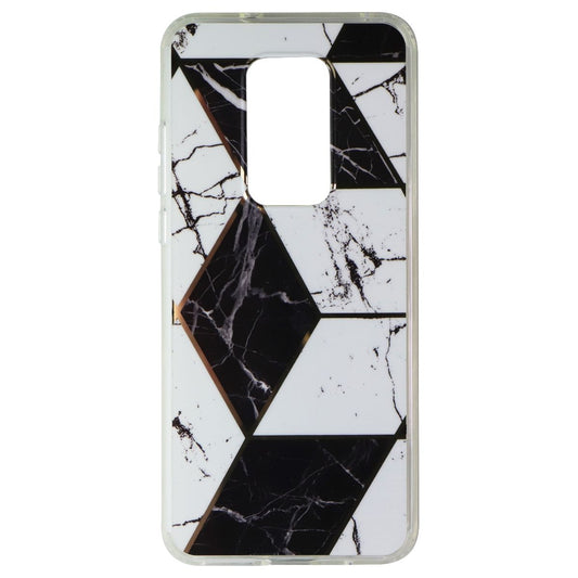 MyBat Fuse Series Case for Motorola Moto G Play 5G (2021) - White/Black Marble Cell Phone - Cases, Covers & Skins MyBat - Simple Cell Bulk Wholesale Pricing - USA Seller