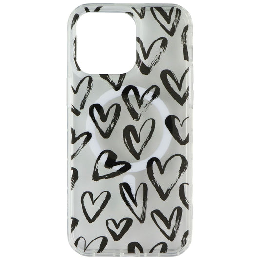 Mybat Pro Mood Series Case for MagSafe for iPhone 14 Pro Max - Black Hearts Cell Phone - Cases, Covers & Skins MyBat Pro - Simple Cell Bulk Wholesale Pricing - USA Seller