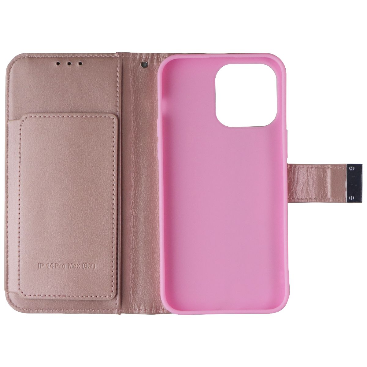 MyBat MyJacket Flip Cover Wallet for Apple iPhone 14 Pro Max - Rose Gold Cell Phone - Cases, Covers & Skins MyBat - Simple Cell Bulk Wholesale Pricing - USA Seller