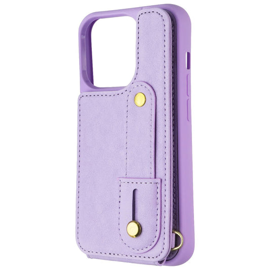 MyBat Pro Clutch Crossbody Wallet Case for Apple iPhone 15 Pro - Purple Cell Phone - Cases, Covers & Skins MyBat Pro - Simple Cell Bulk Wholesale Pricing - USA Seller