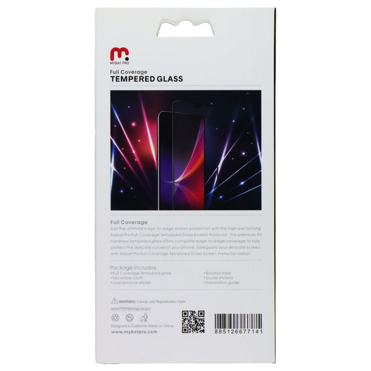MyBat Full Coverage Tempered Glass Screen Protector for LG K22 - Black Edges Cell Phone - Screen Protectors MyBat Pro - Simple Cell Bulk Wholesale Pricing - USA Seller