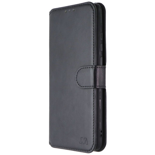 MyBat MyJacket Wallet Folio Case for Samsung Galaxy A02s - Black Leather Cell Phone - Cases, Covers & Skins MyBat - Simple Cell Bulk Wholesale Pricing - USA Seller