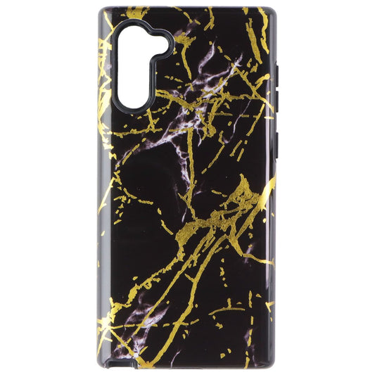MyBat Fuse Hybrid Protective Cover for Samsung Galaxy Note10 - Black/Gold Marble