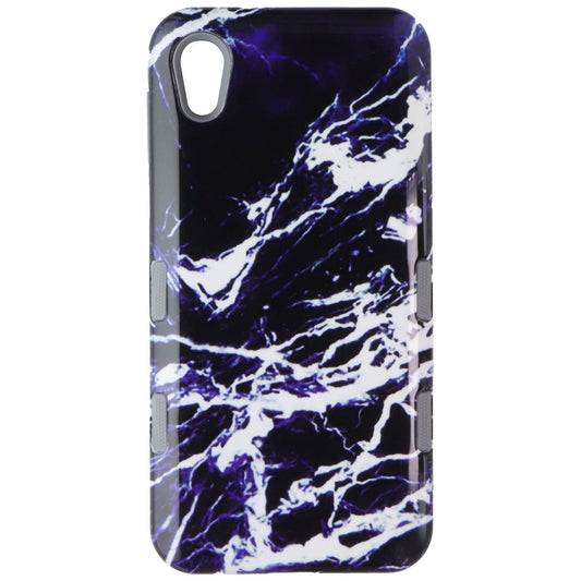 MyBat Premium Dual Layer Case for Motorola Moto E6 - Blue Marble Cell Phone - Cases, Covers & Skins MyBat - Simple Cell Bulk Wholesale Pricing - USA Seller