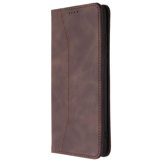 MyBat Pro Executive Series Case for Motorola Moto G Play (2021) - Brown Leather Cell Phone - Cases, Covers & Skins MyBat Pro - Simple Cell Bulk Wholesale Pricing - USA Seller