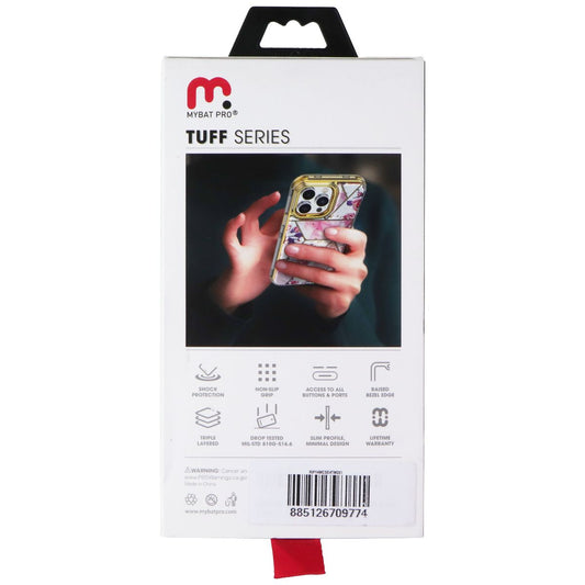 MyBat Pro Tuff Series Case for Apple iPhone 14 Plus - White Marbling / Silver Cell Phone - Cases, Covers & Skins MyBat Pro - Simple Cell Bulk Wholesale Pricing - USA Seller