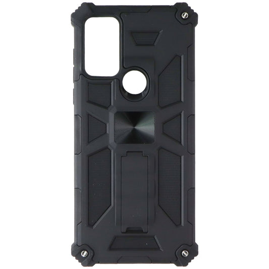 MyBat Sturdy Hybrid Case with Kickstand for Motorola Moto G Play (2023) - Black