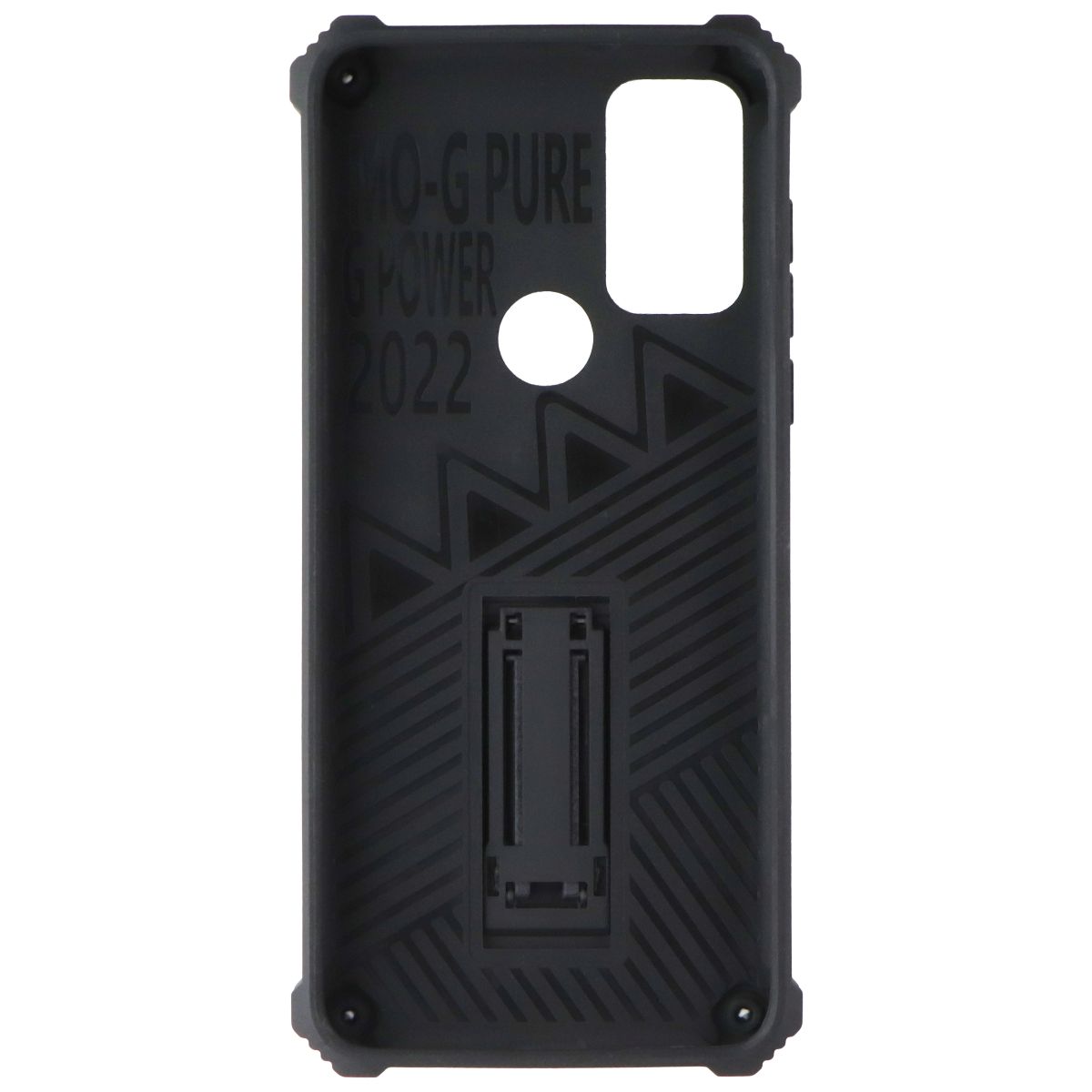 MyBat Sturdy Hybrid Case with Kickstand for Motorola Moto G Play (2023) - Black