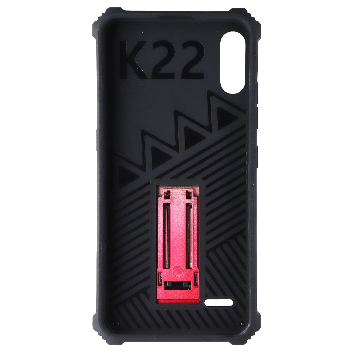 MyBat Rugged Kickstand Case for LG K22 - Red / Black Cell Phone - Cases, Covers & Skins MyBat - Simple Cell Bulk Wholesale Pricing - USA Seller