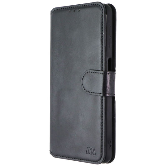 Mybat MyJacket Wallet Case for Samsung Galaxy A32 5G - Black Leather Cell Phone - Cases, Covers & Skins MyBat - Simple Cell Bulk Wholesale Pricing - USA Seller