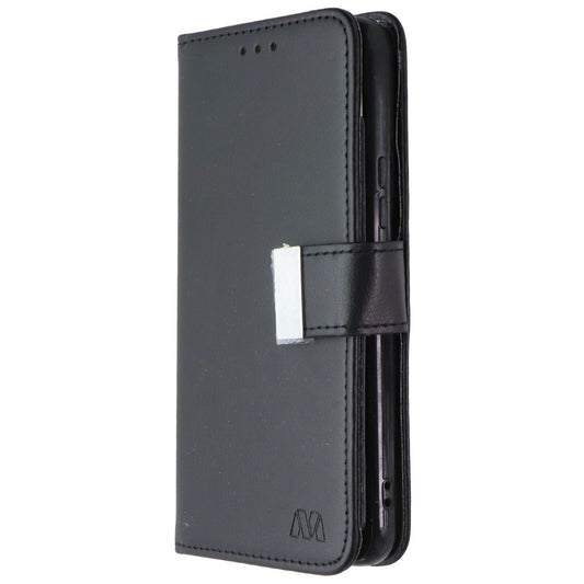 Mybat MyJacket Wallet Case for Samsung Galaxy S22 - Black Leather Cell Phone - Cases, Covers & Skins MyBat - Simple Cell Bulk Wholesale Pricing - USA Seller