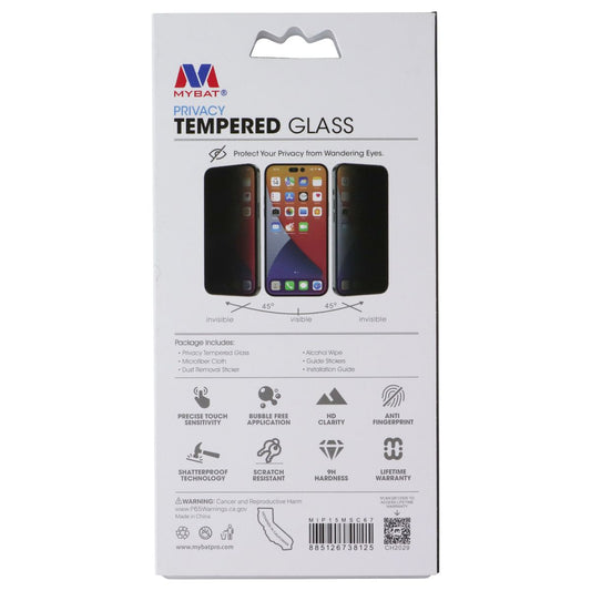 MyBat Pro Tempered Glass Screen Protector for Apple iPhone 15 Plus - Privacy