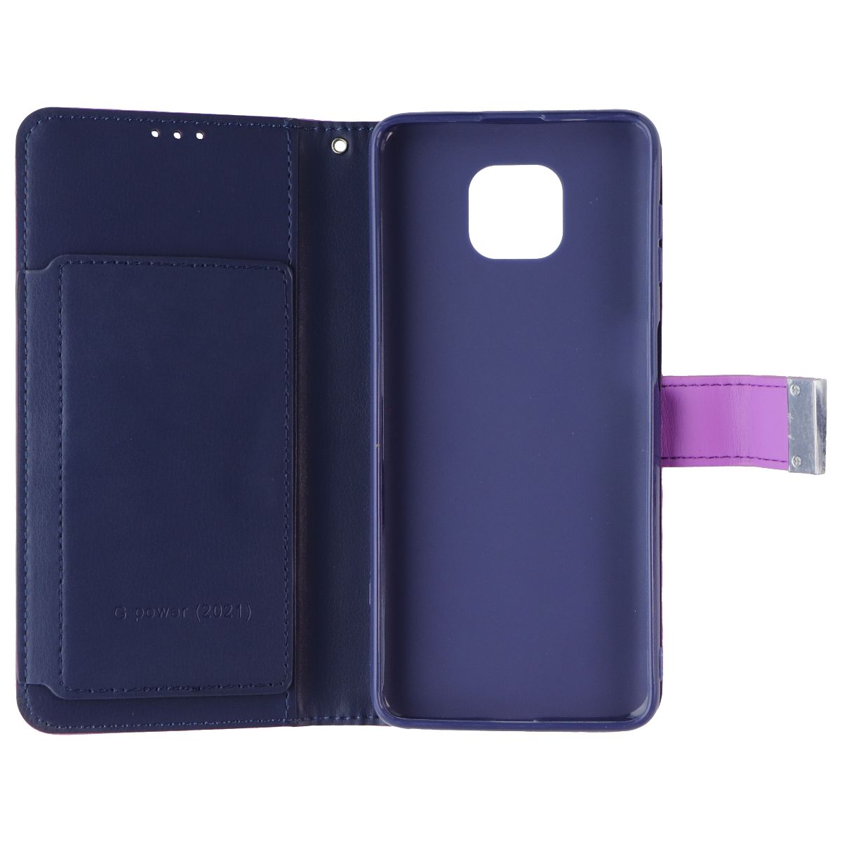 MyBat MyJacket Wallet Series Folio Case for Motorola Moto G Power 2021 - Purple Cell Phone - Cases, Covers & Skins MyBat - Simple Cell Bulk Wholesale Pricing - USA Seller