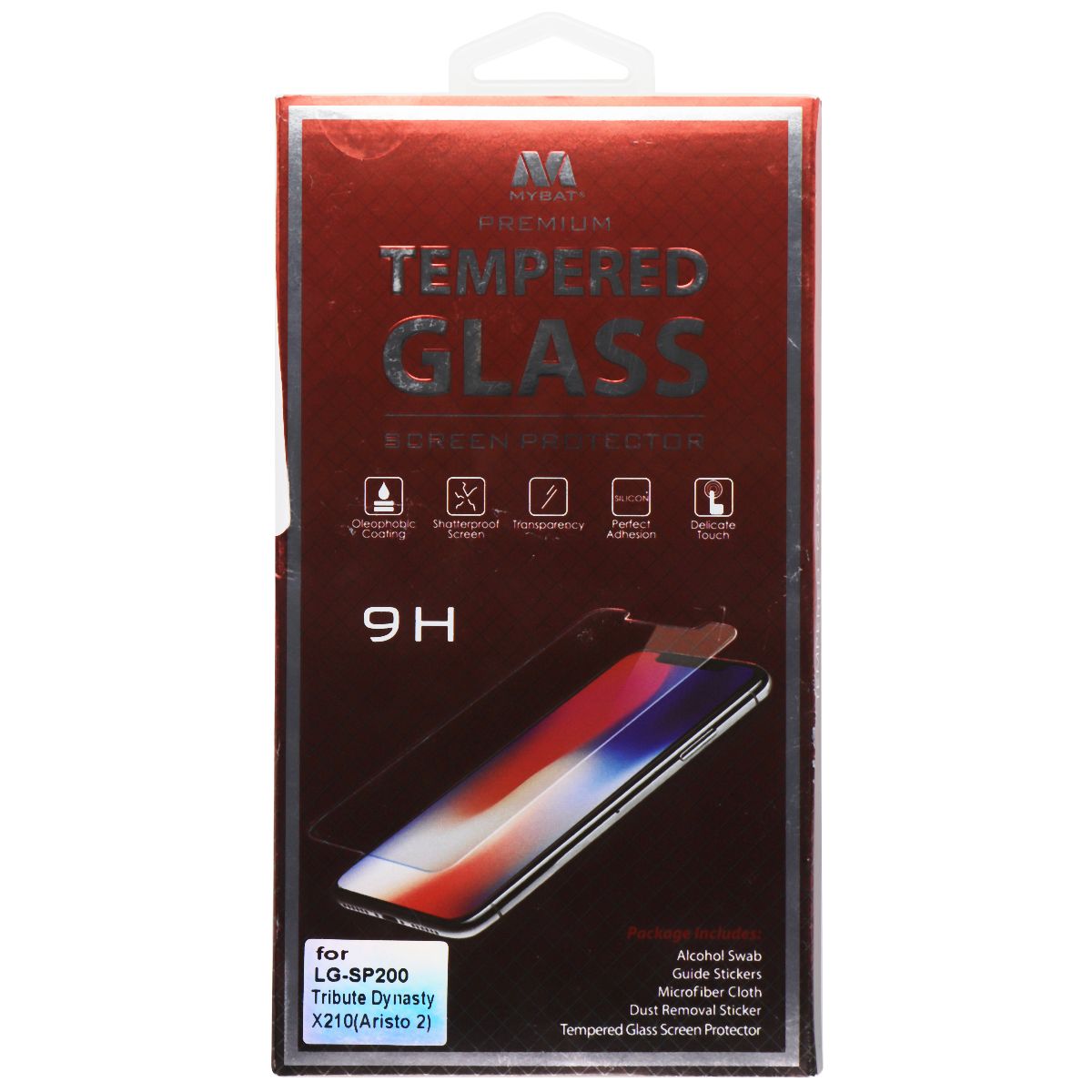MYBAT Premium Tempered Glass for LG-SP200 / Tribute Dynasty / X210 (Aristo 2) Cell Phone - Screen Protectors MyBat - Simple Cell Bulk Wholesale Pricing - USA Seller