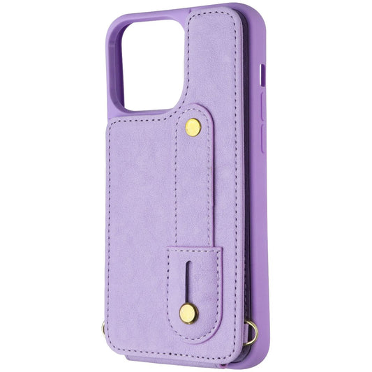 MyBat Pro Clutch Series Crossbody Wallet Case for iPhone 15 Pro Max - Purple