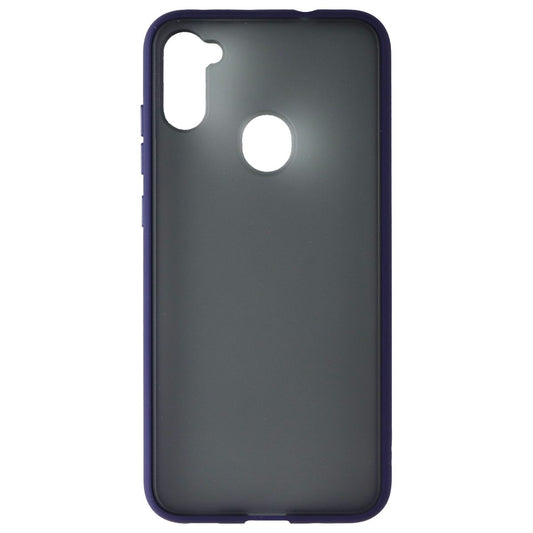 MyBat Frost Hybrid Series Case for Samsung Galaxy A11 - Smoke / Blue Cell Phone - Cases, Covers & Skins MyBat - Simple Cell Bulk Wholesale Pricing - USA Seller