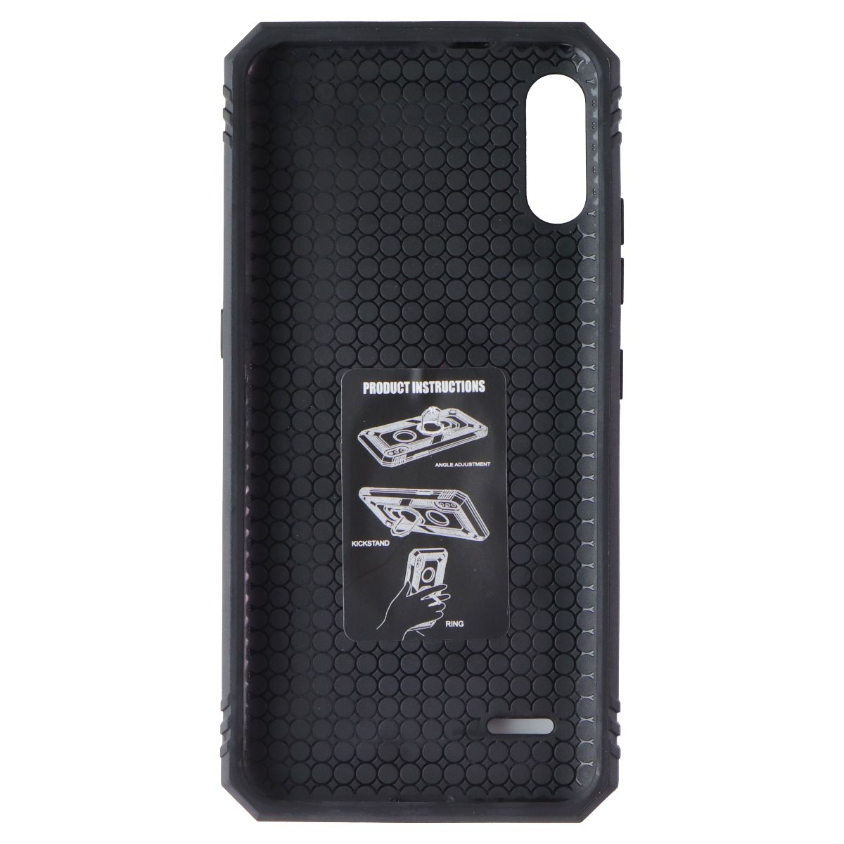 Mybat Rugged Case with Ring Stand for LG K22 - Black Cell Phone - Cases, Covers & Skins MyBat - Simple Cell Bulk Wholesale Pricing - USA Seller