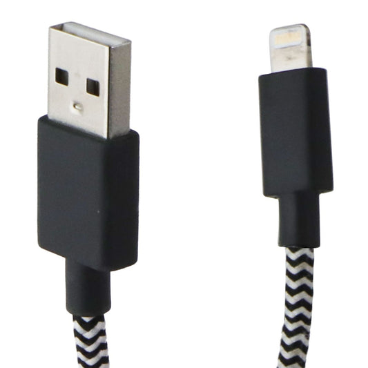 Native Union Night Series MFI Cable for Apple Devices - (10ft / 3m) - Zebra