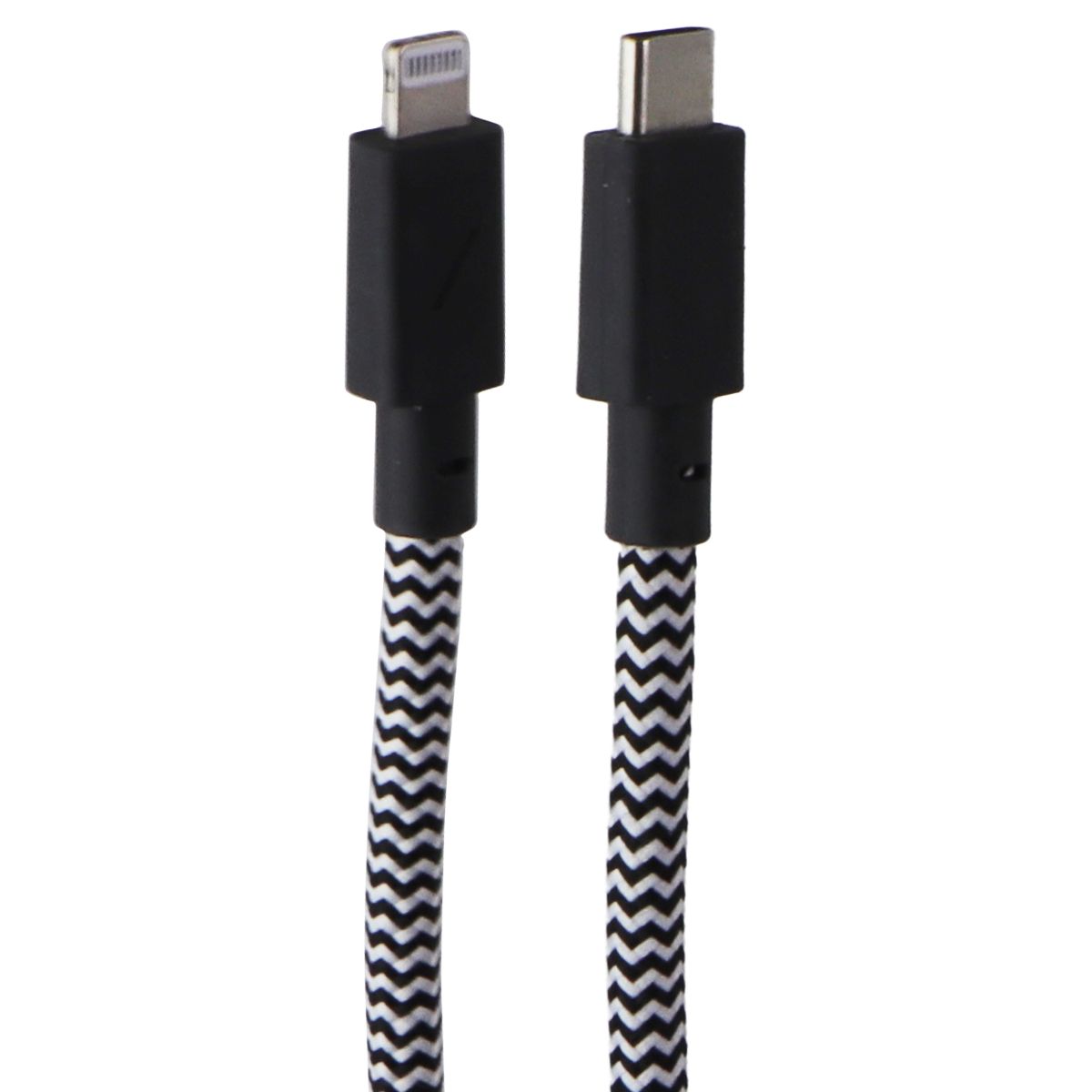 Native Union USB-C to Lightning 8-Pin 10FT Braided Zebra Cable Cell Phone - Cables & Adapters Native Union - Simple Cell Bulk Wholesale Pricing - USA Seller