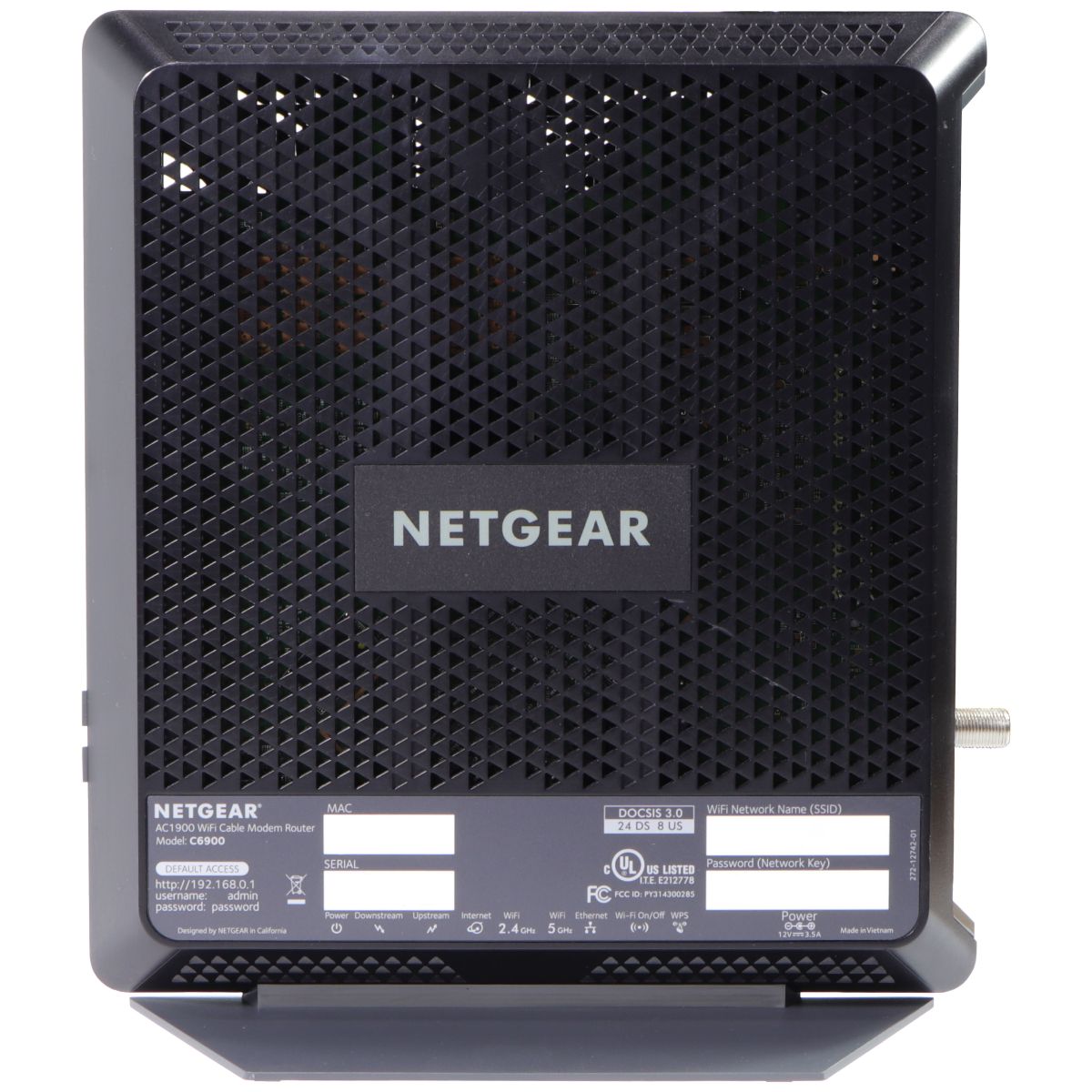 NETGEAR Nighthawk C6900-100NAS Dual Band AC1900 Cable Modem Router Networking - Modem & Wi-Fi Router Combos Netgear - Simple Cell Bulk Wholesale Pricing - USA Seller