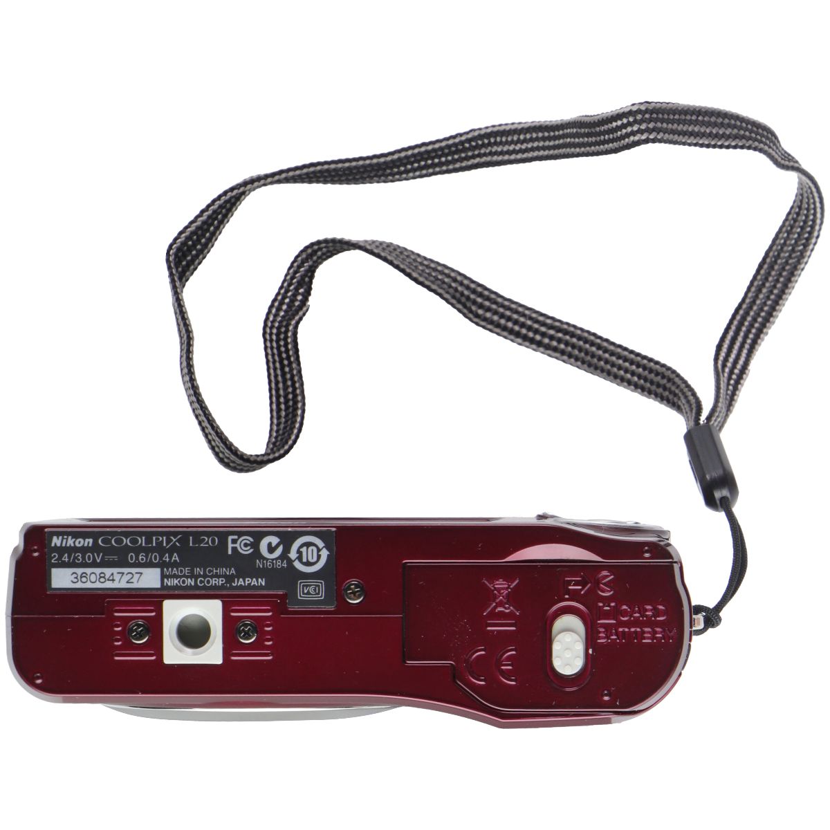 Nikon CoolPix L20 10MP Digital Camera w/ 3.6 Optical Zoom & 3-in LED - Deep Red Digital Camera - Digital & DSLR Cameras Nikon - Simple Cell Bulk Wholesale Pricing - USA Seller