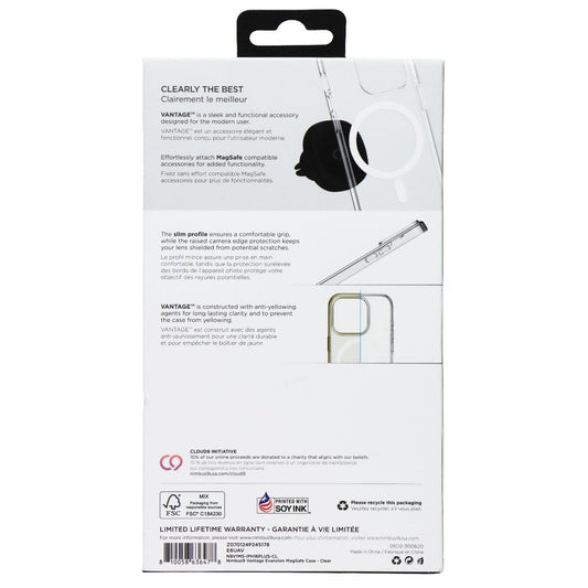 Nimbus9 Vantage Series Case for MagSafe for Apple iPhone 16 Plus - Clear