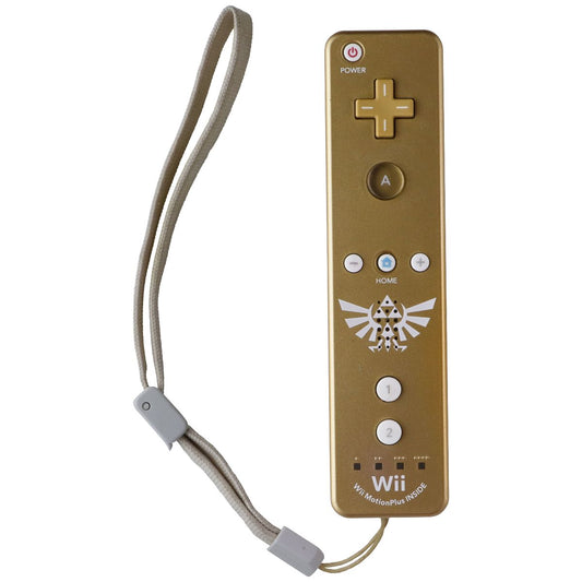 Official Nintendo Wii Remote Plus (Wii MotionPlus) - Gold Zelda Edition Gaming/Console - Controllers & Attachments Nintendo - Simple Cell Bulk Wholesale Pricing - USA Seller