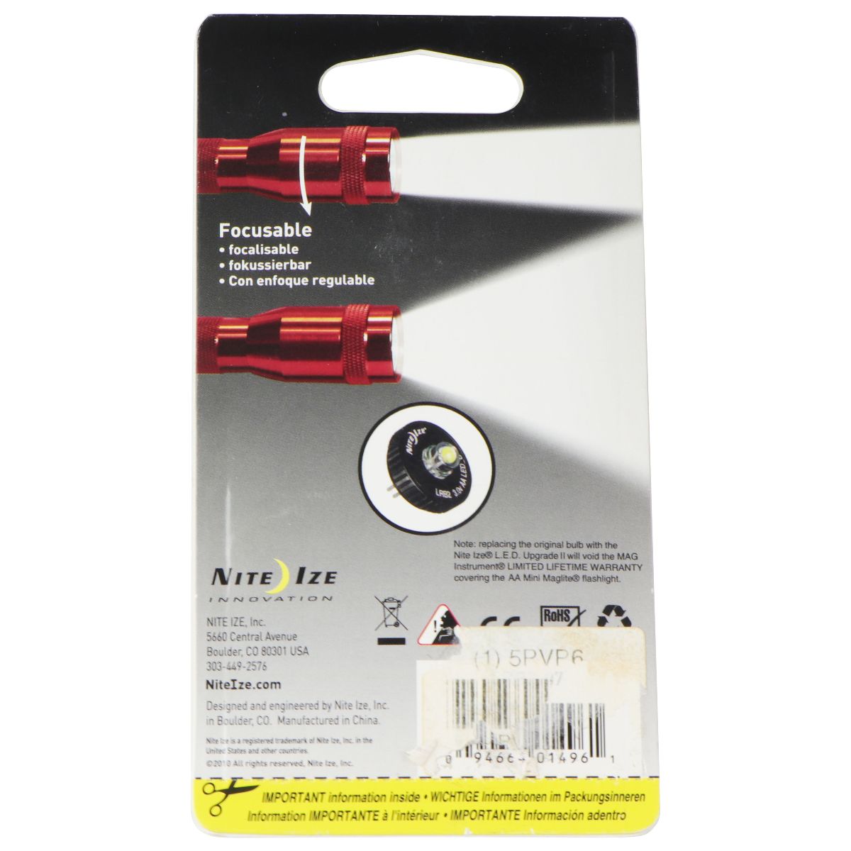 Nite Ize LED Upgrade Kit II for AA Mini Maglite Camping & Hiking - Flashlights, Lanterns & Lights Nite Ize - Simple Cell Bulk Wholesale Pricing - USA Seller