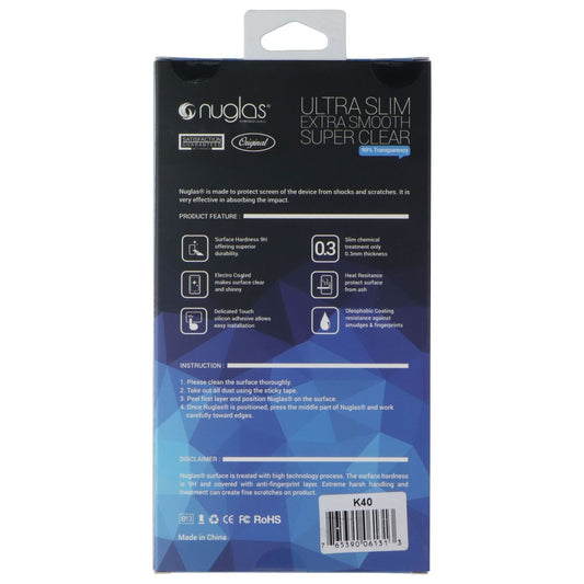 Nuglas Crystal Clear Tempered Glass for LG K40/K12 Plus/X4 (2019) - Clear Cell Phone - Screen Protectors Nuglas - Simple Cell Bulk Wholesale Pricing - USA Seller