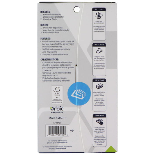 Orbic Tempered Glass Screen Protector for Maui / Maui+