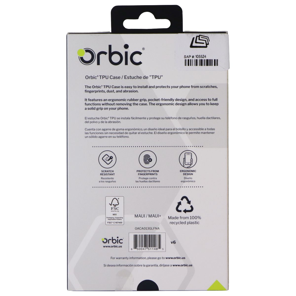 Orbic Flexible TPU Case for Orbic Maui / Maui+ Smartphones - Clear Cell Phone - Cases, Covers & Skins Orbic - Simple Cell Bulk Wholesale Pricing - USA Seller